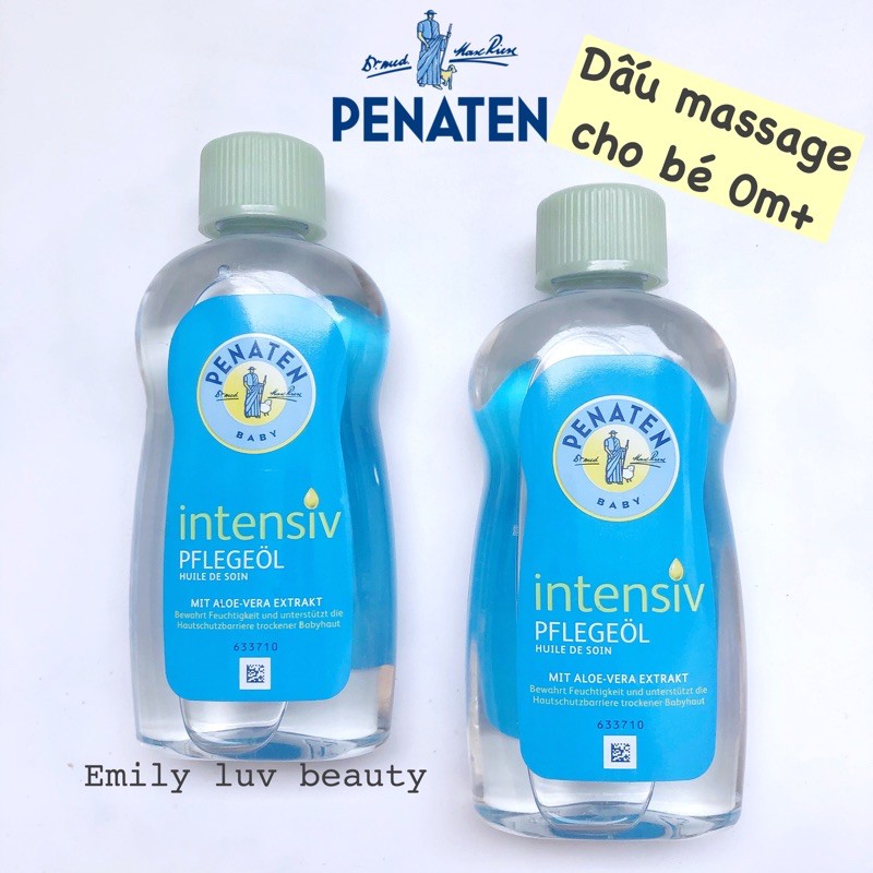 Dầu massage Penaten Intensiv Đức 200ml cho mẹ và bé