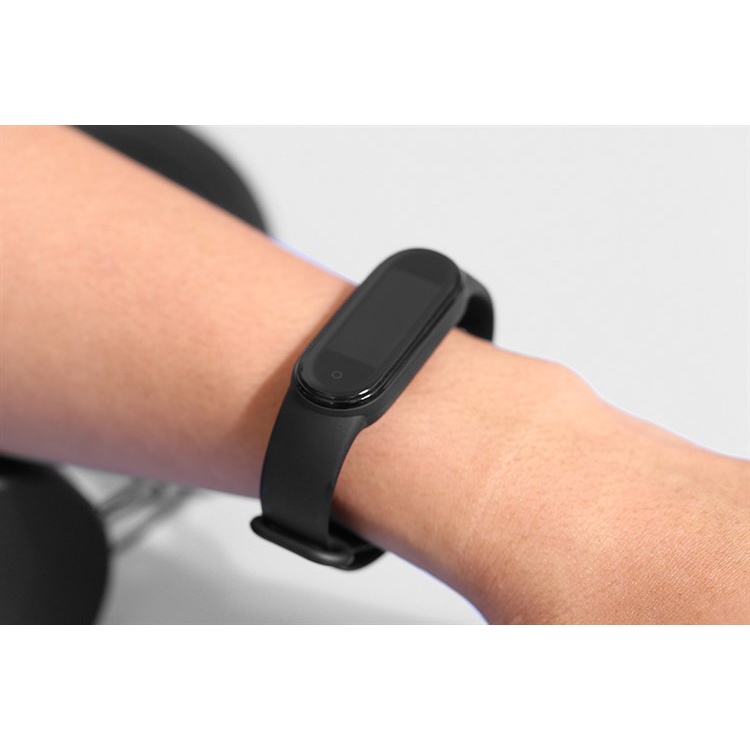 Dây MVW nhựa TPU cho Miband 5 Đen M001-06-05