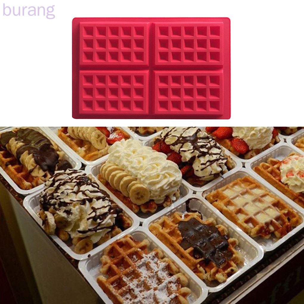 Khuôn silicon làm bánh waffle tiện lợi