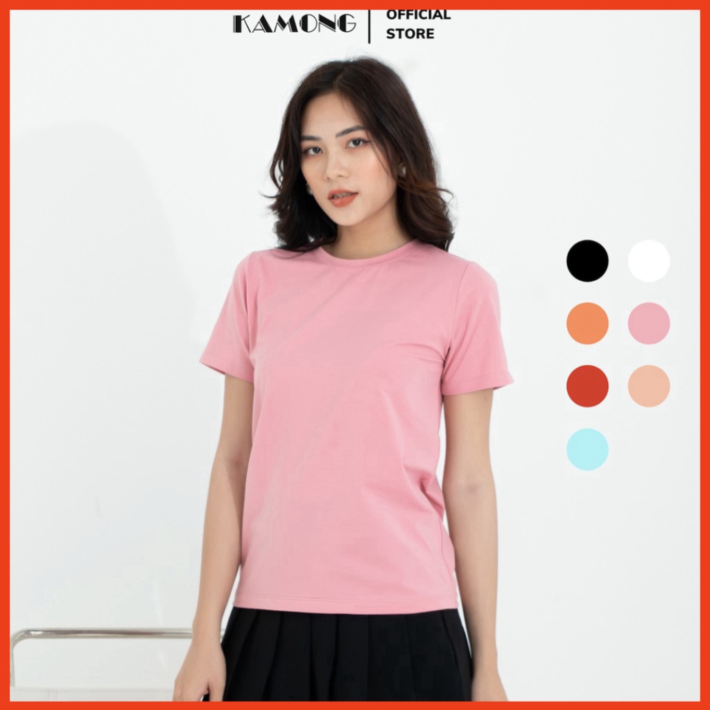 Áo thun nữ cổ tròn tay ngắn UNIE vải cotton 100% cao cấp loại 1