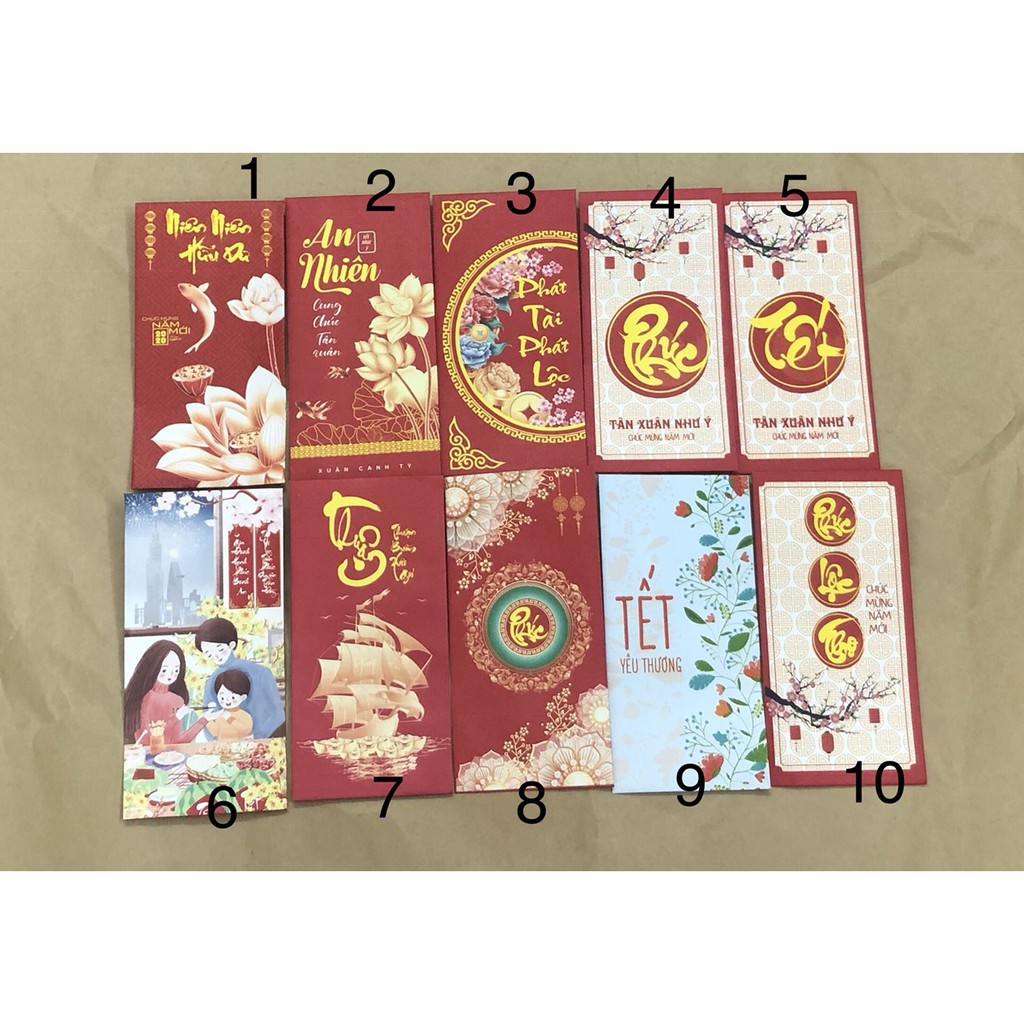 30 phong bao lì xì tết