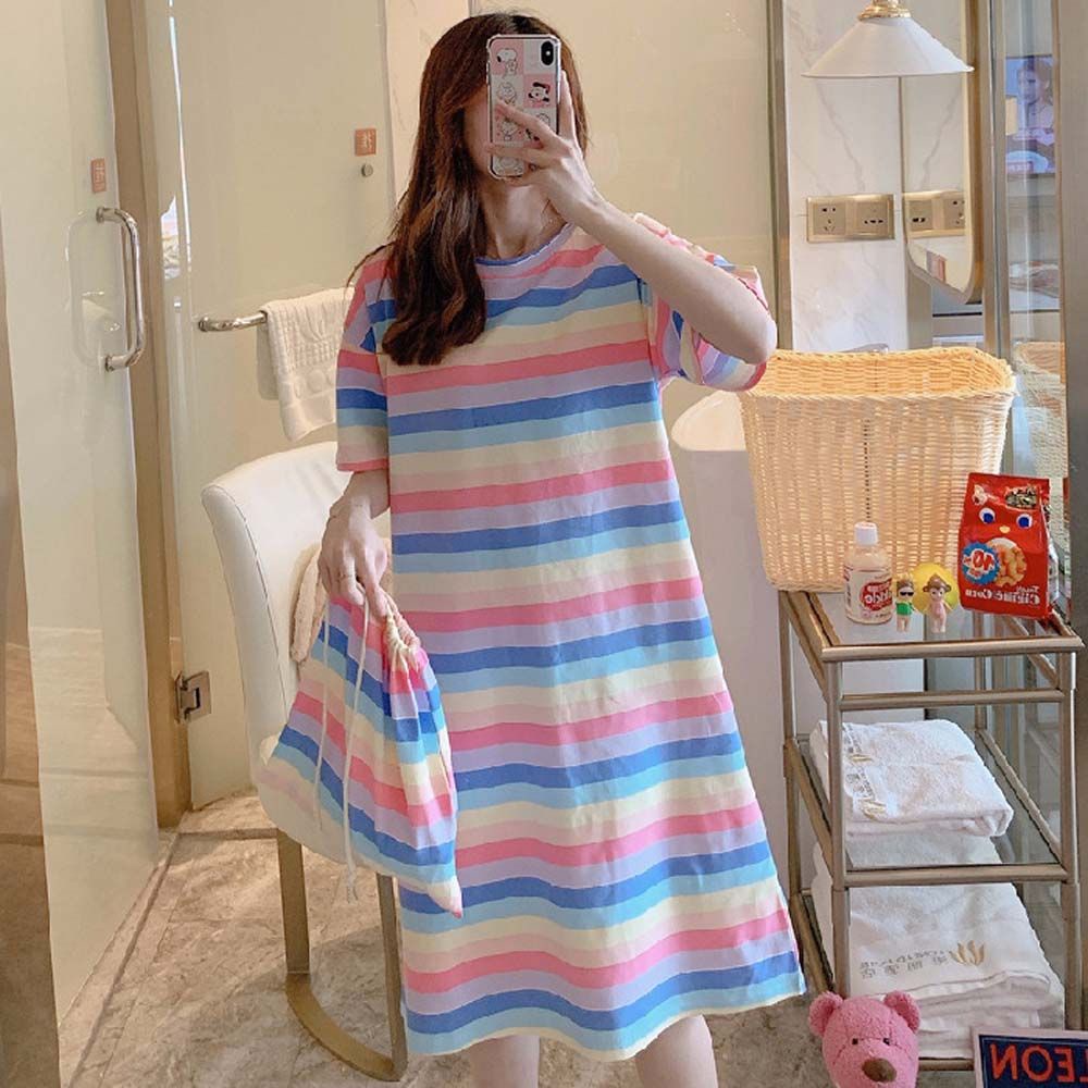 Đồ ngủ Mùa Hè Dáng Rộng In Hình Vịt Hoạt Hình Thoải Mái Phong Cách Hàn Quốc Cho Nữ | BigBuy360 - bigbuy360.vn