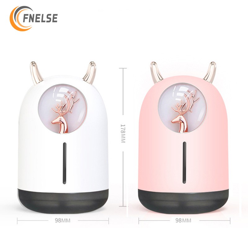 Máy Khuếch Tán Tinh Dầu Làm Ẩm Không Khí Fnelse 600ml Có Đèn Ngủ