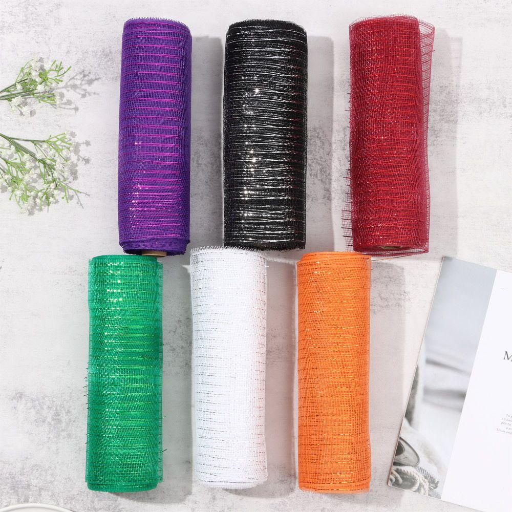 KUNHEV Dây Ruy Băng Lưới Poly Nhiều Màu Sắc Dùng Làm Đồ Thủ Công