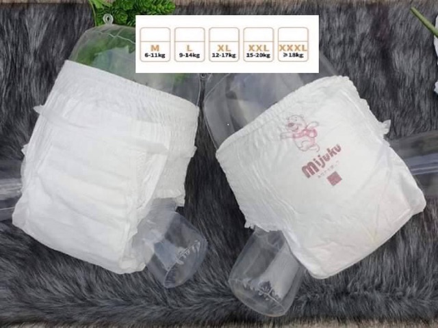COMBO 50m bỉm quần xuất Nhật MIJUKU đủ size M/L/XL/XXL