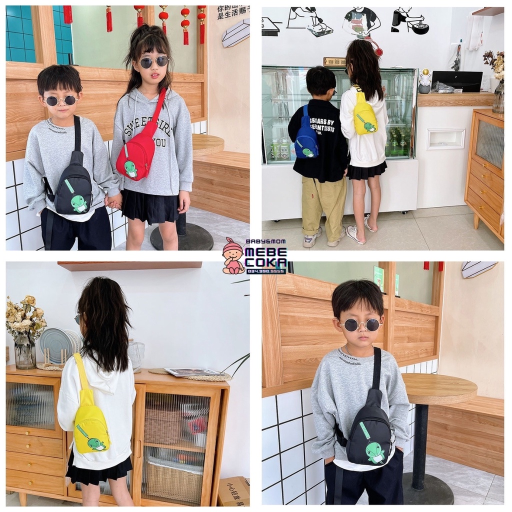 Túi đeo chéo cho bé hình khủng long, túi trẻ em mini đi chơi – du lịch phong cách hàn quốc siêu cute, ngộ nghĩnh.