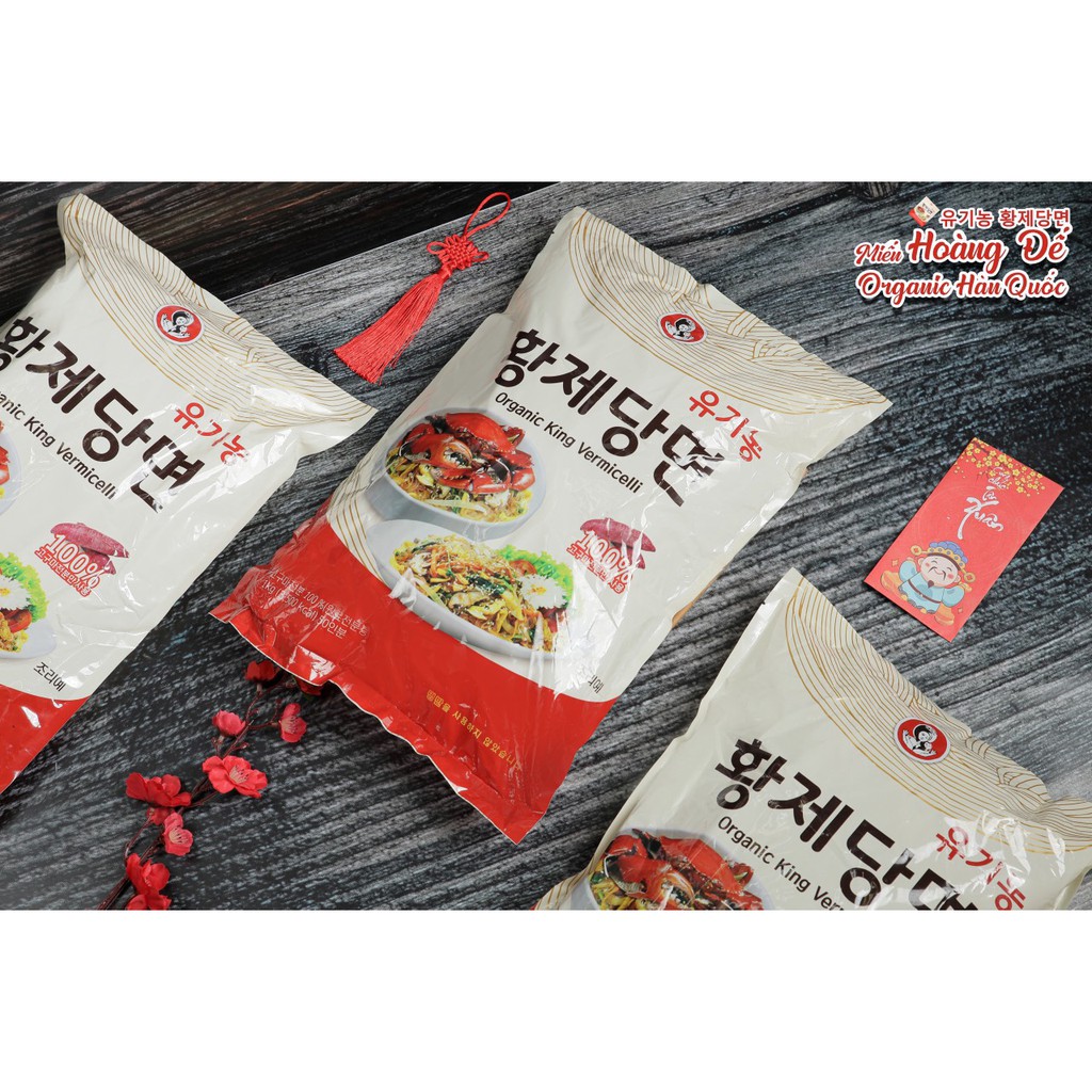 Miến hoàng đế 1kg làm bằng khoai lang nhập khẩu Hàn Quốc Organic King Vermicelli