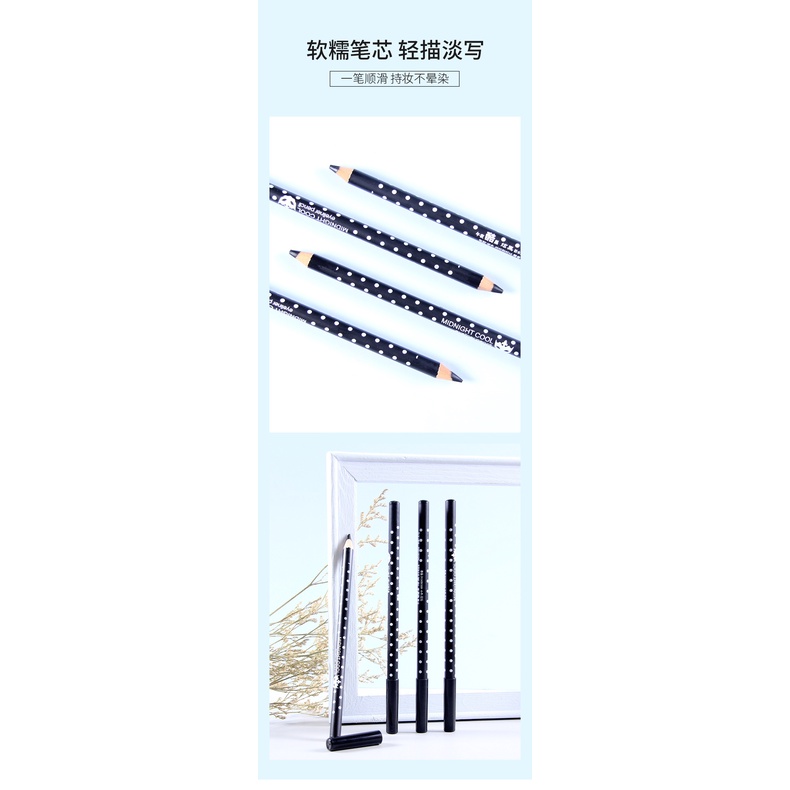 Chì Kẻ Mắt Màu Đen Sắc Nét, Bền Màu, Không Thấm Nước 🌟 Black Eyeliner 🌟