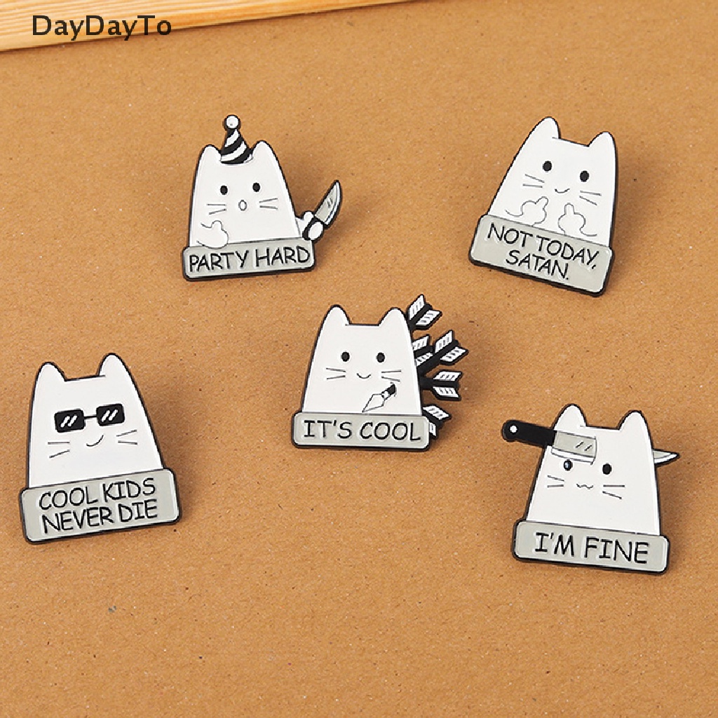 Huy Hiệu Cài Áo Hình Mèo Chuột Hoạt Hình Và Bàn Phím Dầu Thả Cổ Điển