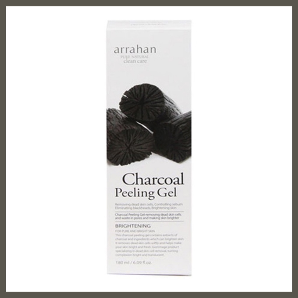 Tẩy Da Chết Arrahan Charcoal Peeling Gel 180ml Hàn Quốc