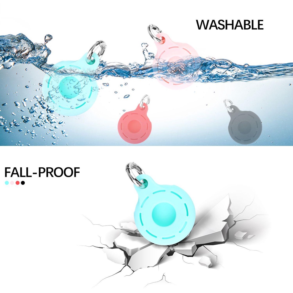 CHOOKEY Móc Khóa Gắn Thẻ Tag Định Vị Không Khí Hình Chú Chó Dễ Thương