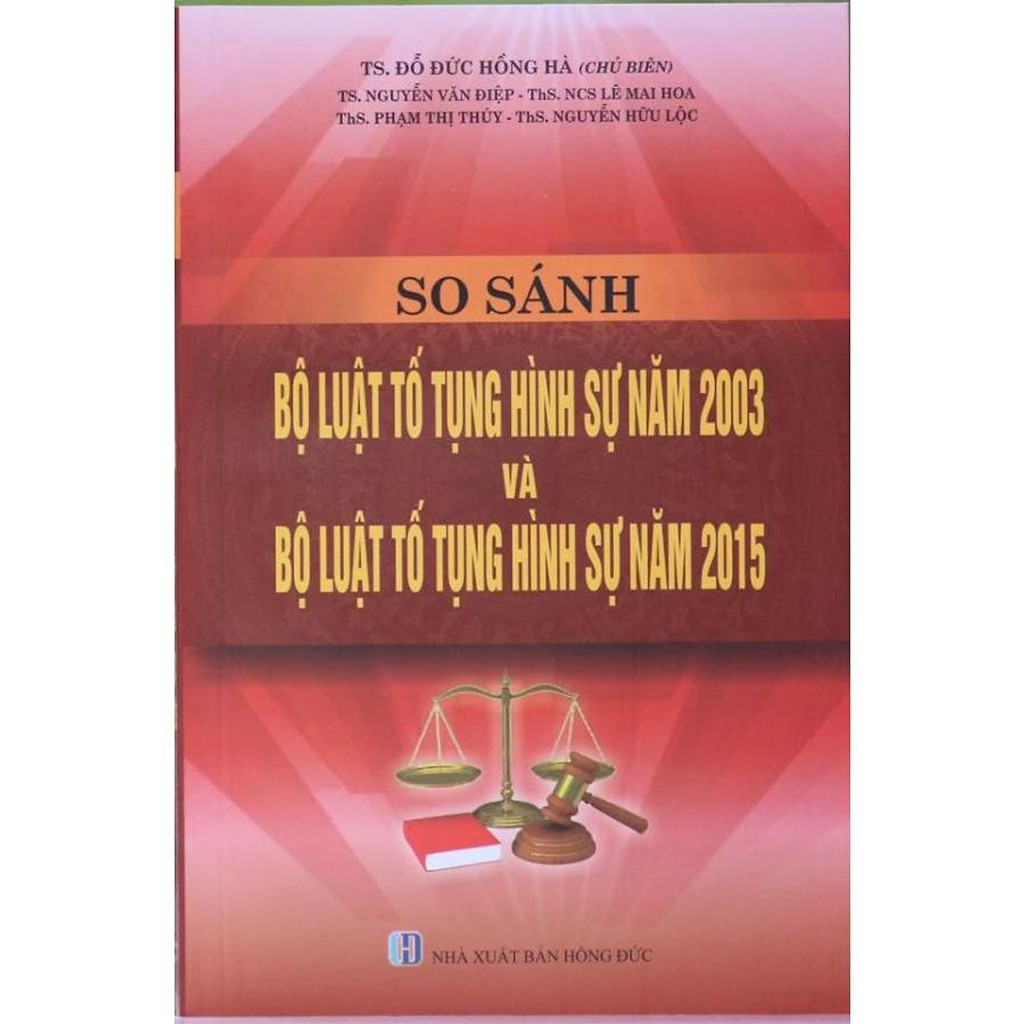 Sách - So sánh đối chiếu Bộ luật tố tụng hình sự năm 2003 và Bộ luật tố tụng hình sự 2015