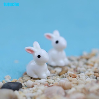 Set 2 Đồ trang trí Thỏ Mini Trang Trí Sân Vườn