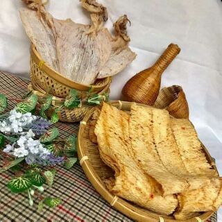 Khô mực tẩm vị hũ pet 200 g / 115 k - đồ ăn vặt