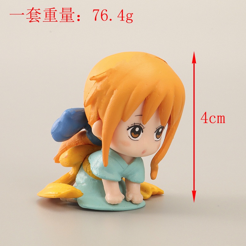 Set 4 Đồ trang trí Nhân Vật Phim Hoạt Hình One Piece