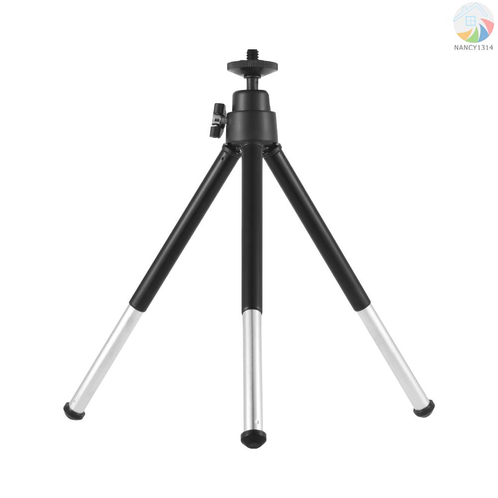 Mới Gậy Ba Chân Mini 2 Phần Vít 1 / 4 Inch Chịu Lực 0.5kg Cho Điện Thoại Ildc Max Đen