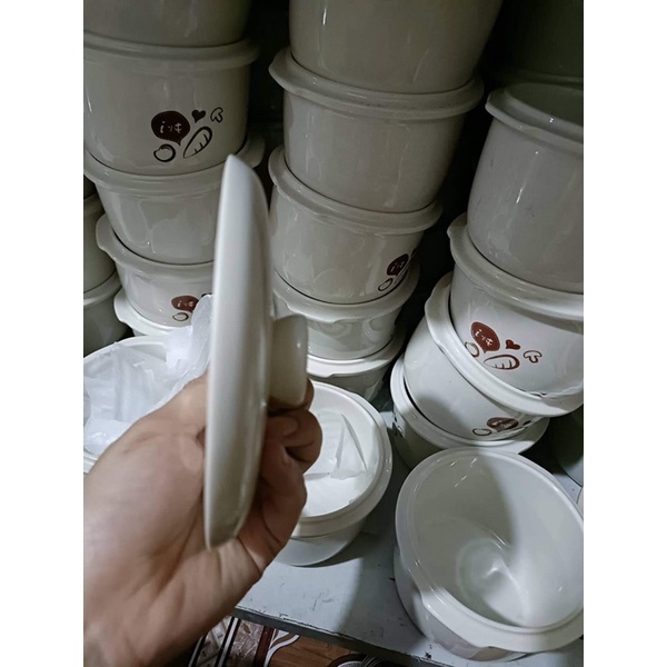 Nắp sứ 0,8l nồi nấu cháo chậm bear chính hãng