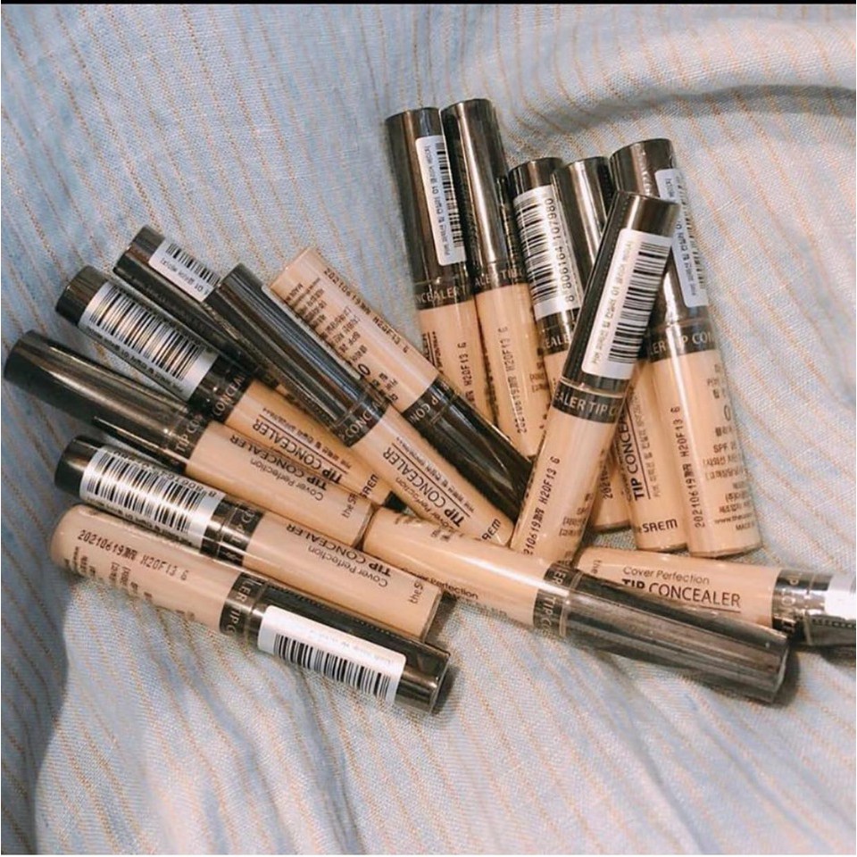 Kem Che Khuyết Điểm The Saem Cover Perfection Tip Concealer