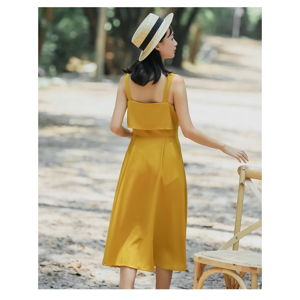 Đầm hai dây phong cách trẻ trung cho nữ | BigBuy360 - bigbuy360.vn