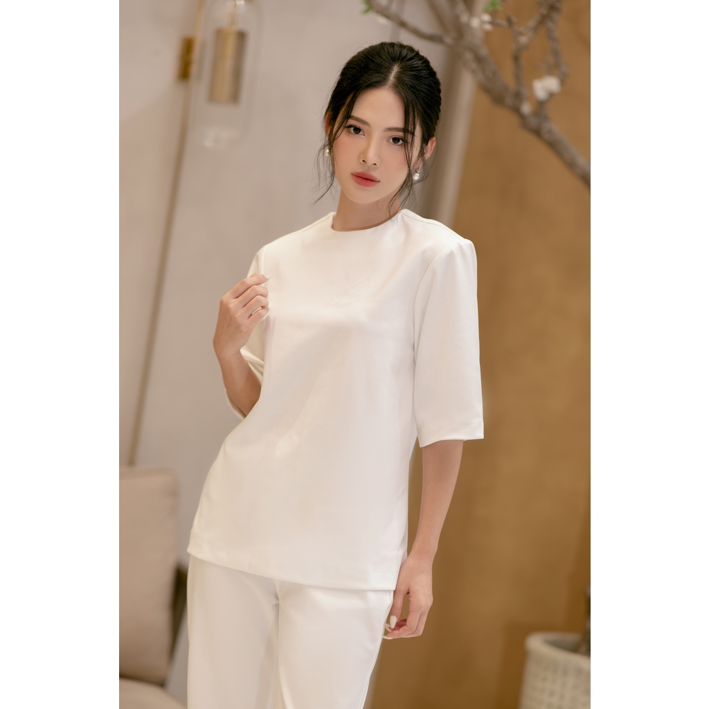 Set áo quần màu trắng form rộng SE20 YAME