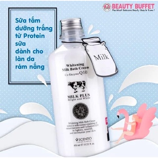 Sữa Tắm Dưỡng Trắng Da SCENTIO MILK PLUS Thái Lan 450ml