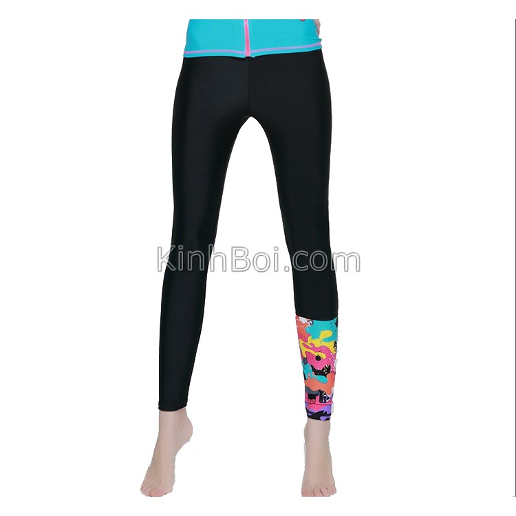 Quần Bơi Nữ Dài tới gót Sbart 806 Đen chân hoa | BigBuy360 - bigbuy360.vn