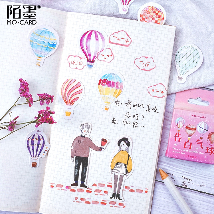 Sticker họa tiết chữ tiếng Anh vẽ tay phong cách báo chí trang trí album sưu tầm