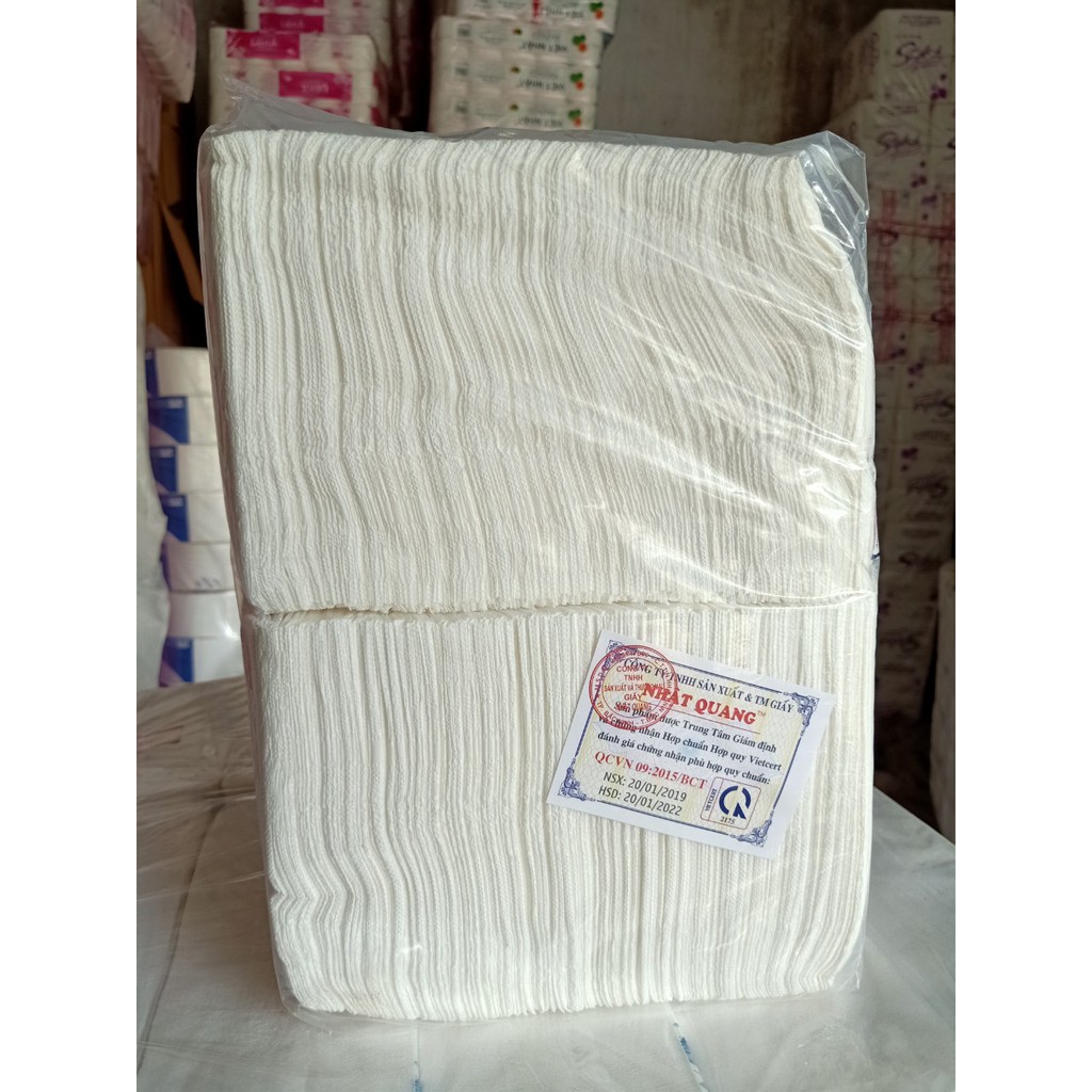 [Mã 267FMCGSALE giảm 8% đơn 500K] GIẤY ĂN VUÔNG NHẬT QUANG BỊCH 1KG