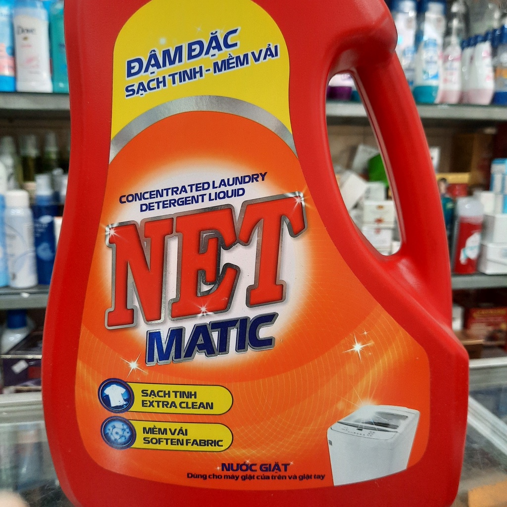 Nước giặt NET Matic đậm đặc chai 3.6kg