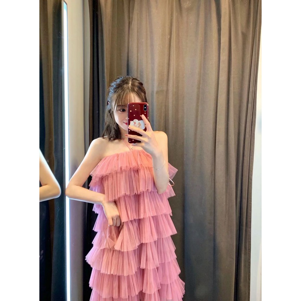 Đầm Suông Lưới 7 Tầng Chất Lưới Mềm Mịn Có Lót (HỒNG) | BigBuy360 - bigbuy360.vn