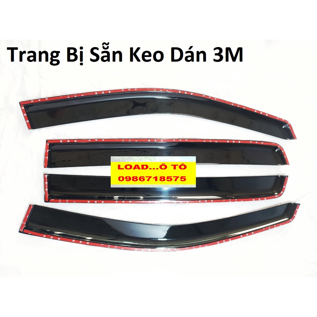 Vè Che Mưa, Viền Che Mưa Xe Ford Ranger 2023 Mẫu Mới Cao Cấp Nhựa ABS Đen