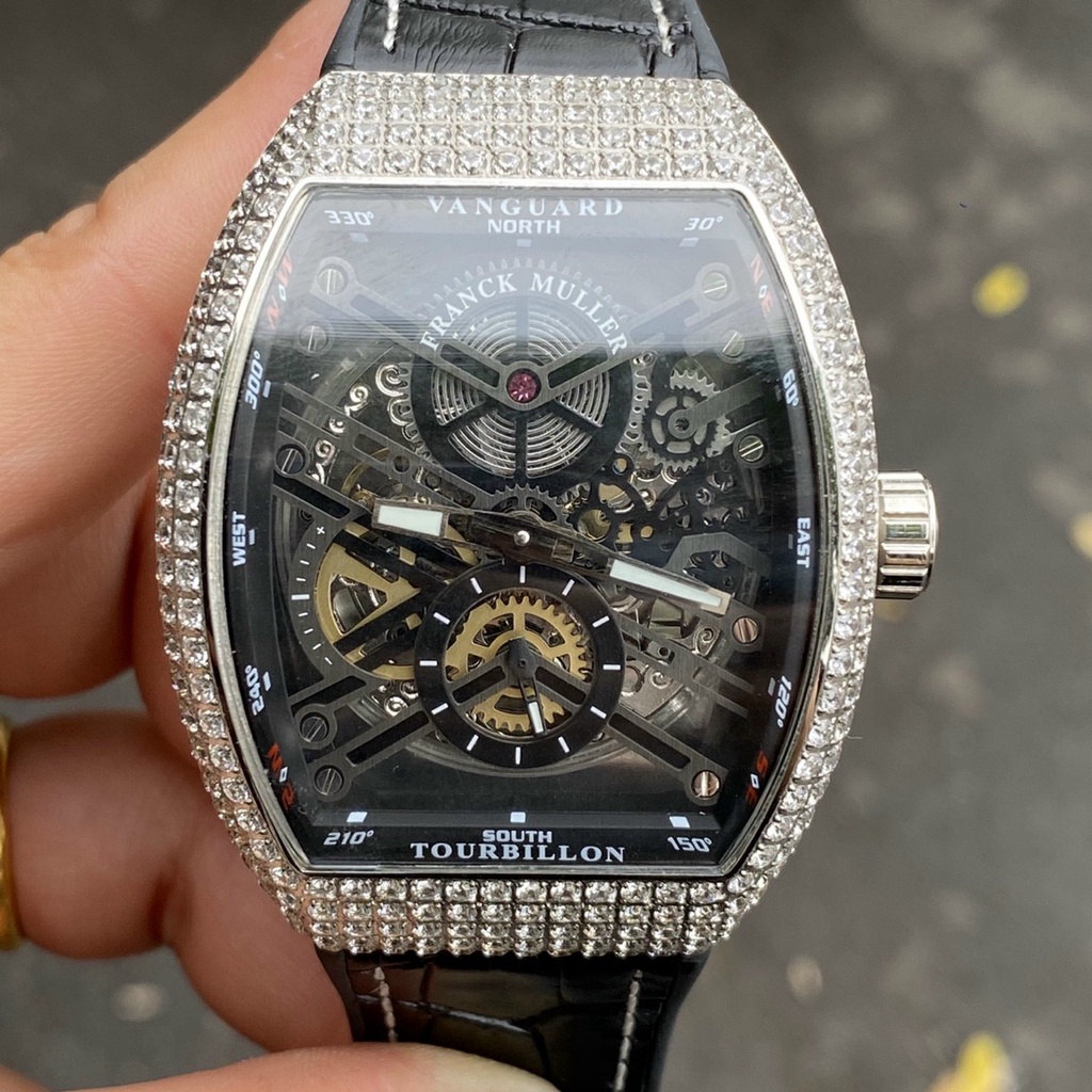 Đồng Hồ Nam FRANCK MULLER V45 VANGUARD SKELETON DIAMOND