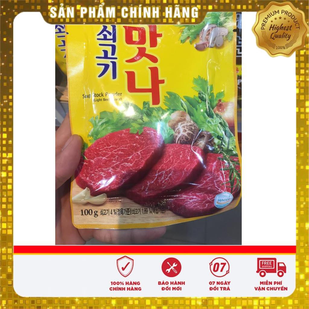 💥 ⚡ SẢN PHẨM CHÍNH HÃNG   BỘT NÊM GIA VỊ THỊT BÒ DAESANG HÀN QUỐC GÓI 100G