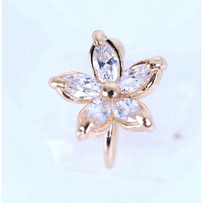 Khuyên Vành Tai Hình Hoa Thời Trang Cho Nữ