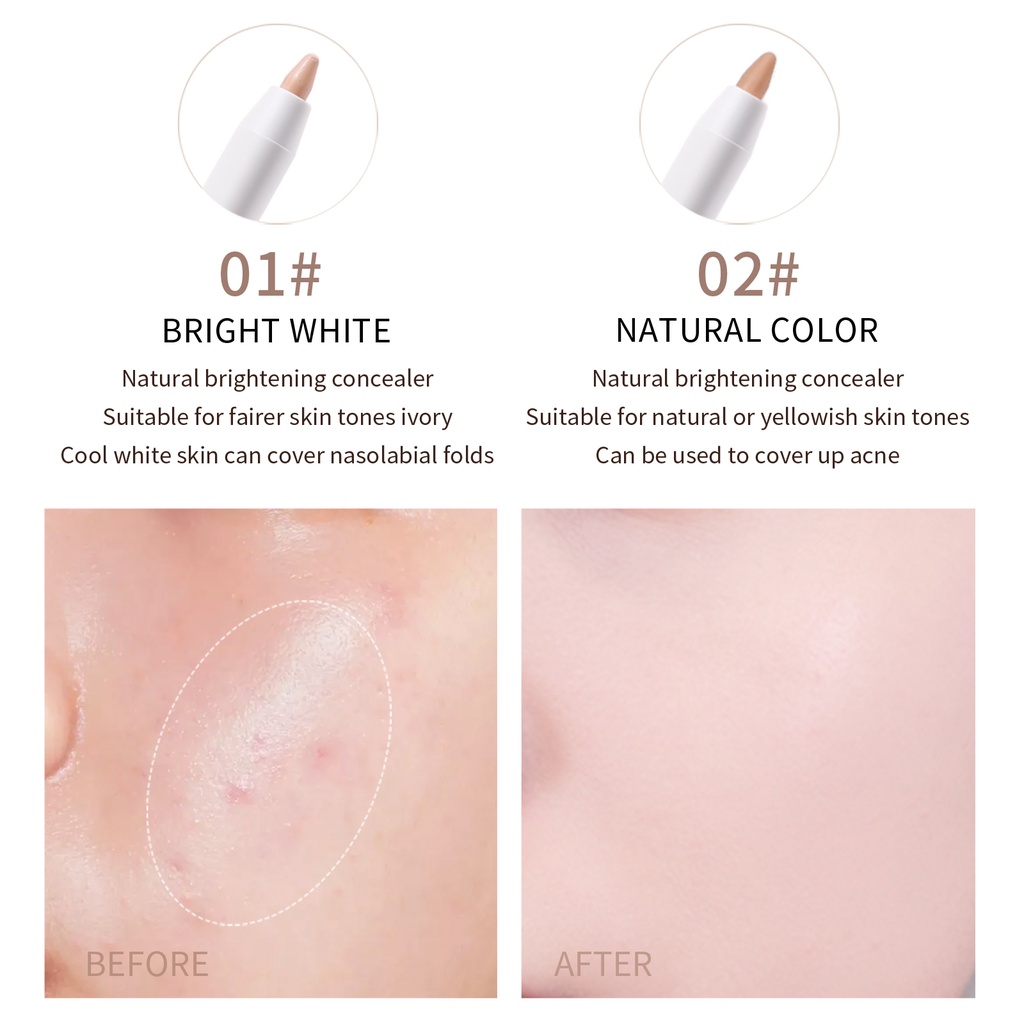 Bút Chì Che Khuyết Điểm JULIAPOP 4 Màu Che Phủ Quầng Thâm / Tàn Nhang / Mụn / Chống Nước Lâu Trôi