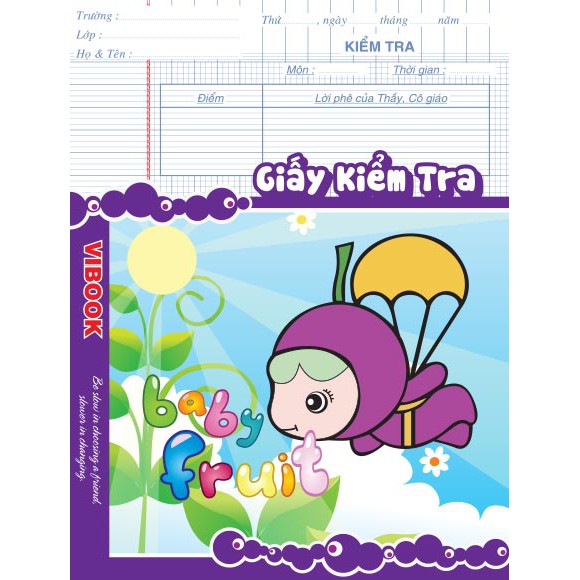 Vở giấy kiểm tra
