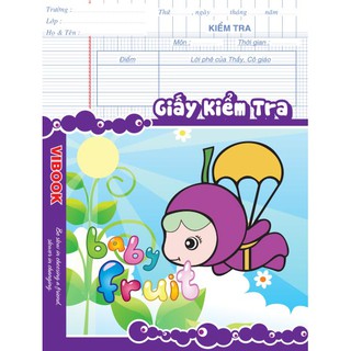Vở giấy kiểm tra