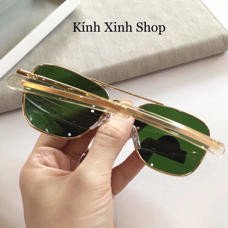 Kính râm, Kính mát Nam Cơn Ao Fullbox Phụ Kiện Tròng Thuỷ Tinh Cao Cấp