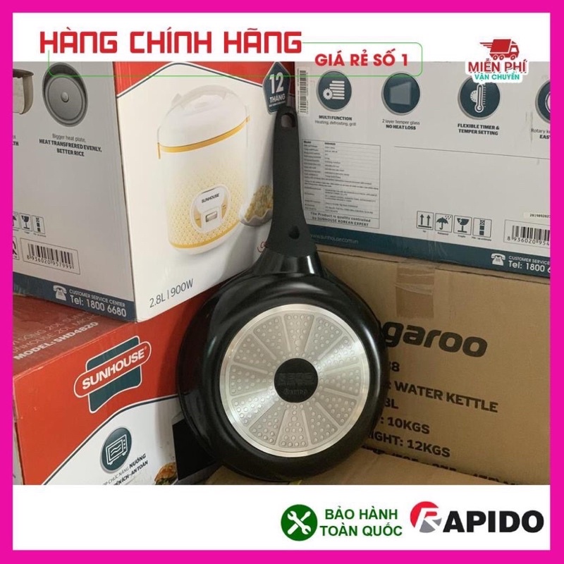 chảo rapido trắng đáy từ size 24 28cm