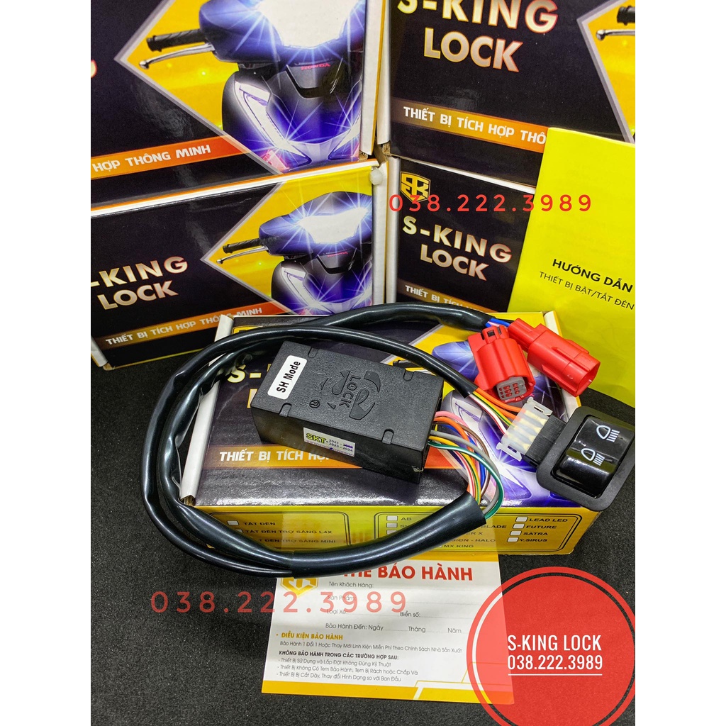 Bộ Mạch Tắt Đèn Xe SH MODE 2021 2022 2023 | S-KING LOCK