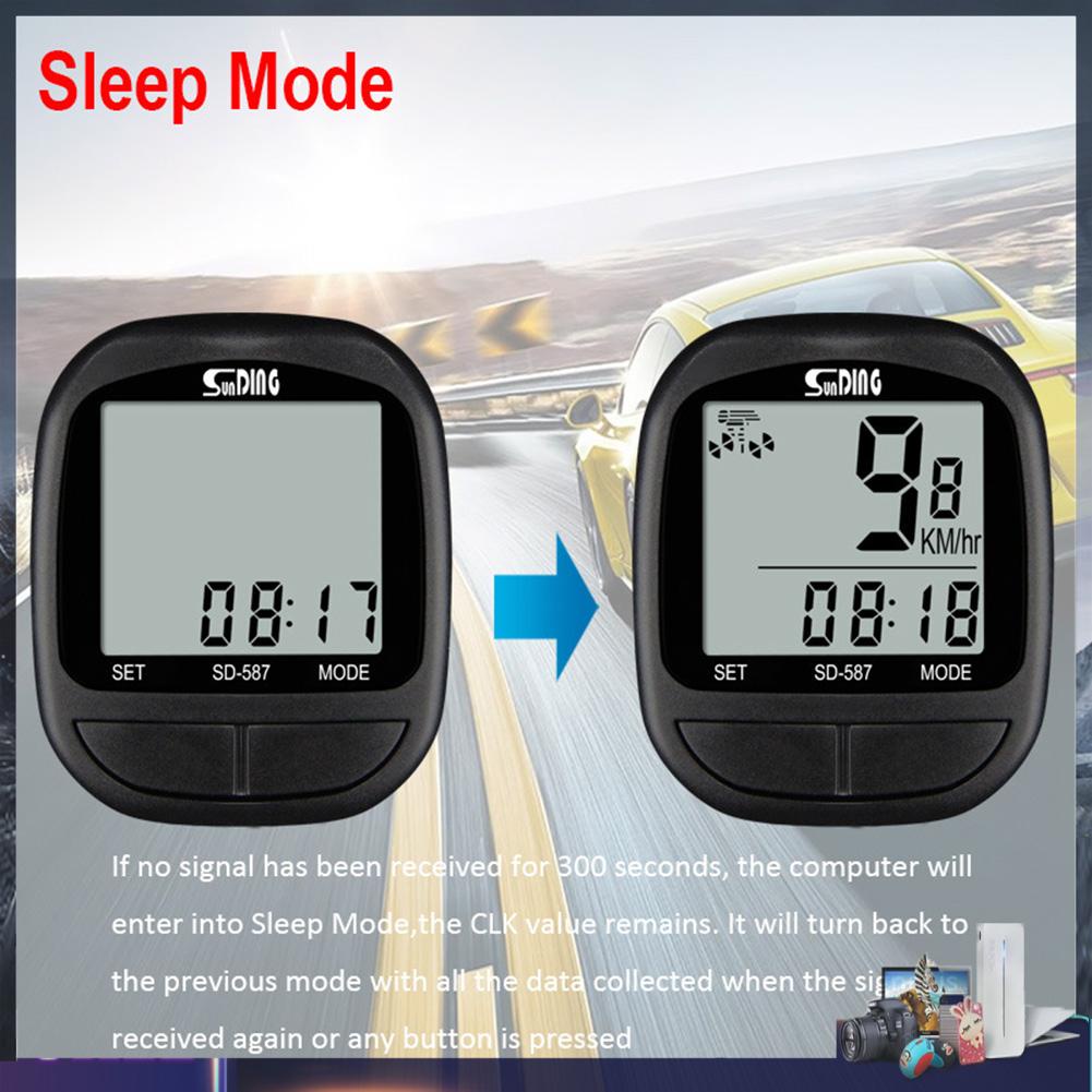 Đồng hồ đo tốc độ xe đạp chống nước SUNDING