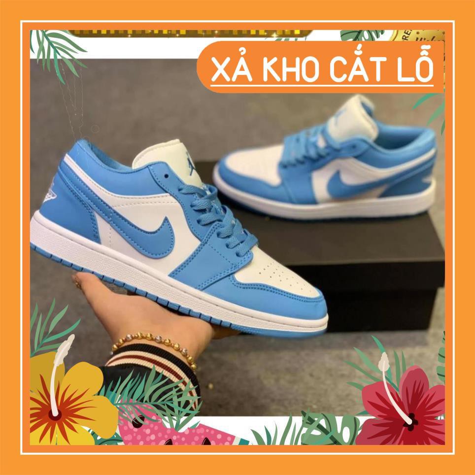 Giày jordan xanh nhạt cổ thấp, jordan 1 cổ thấp, jordan xanh nhạt