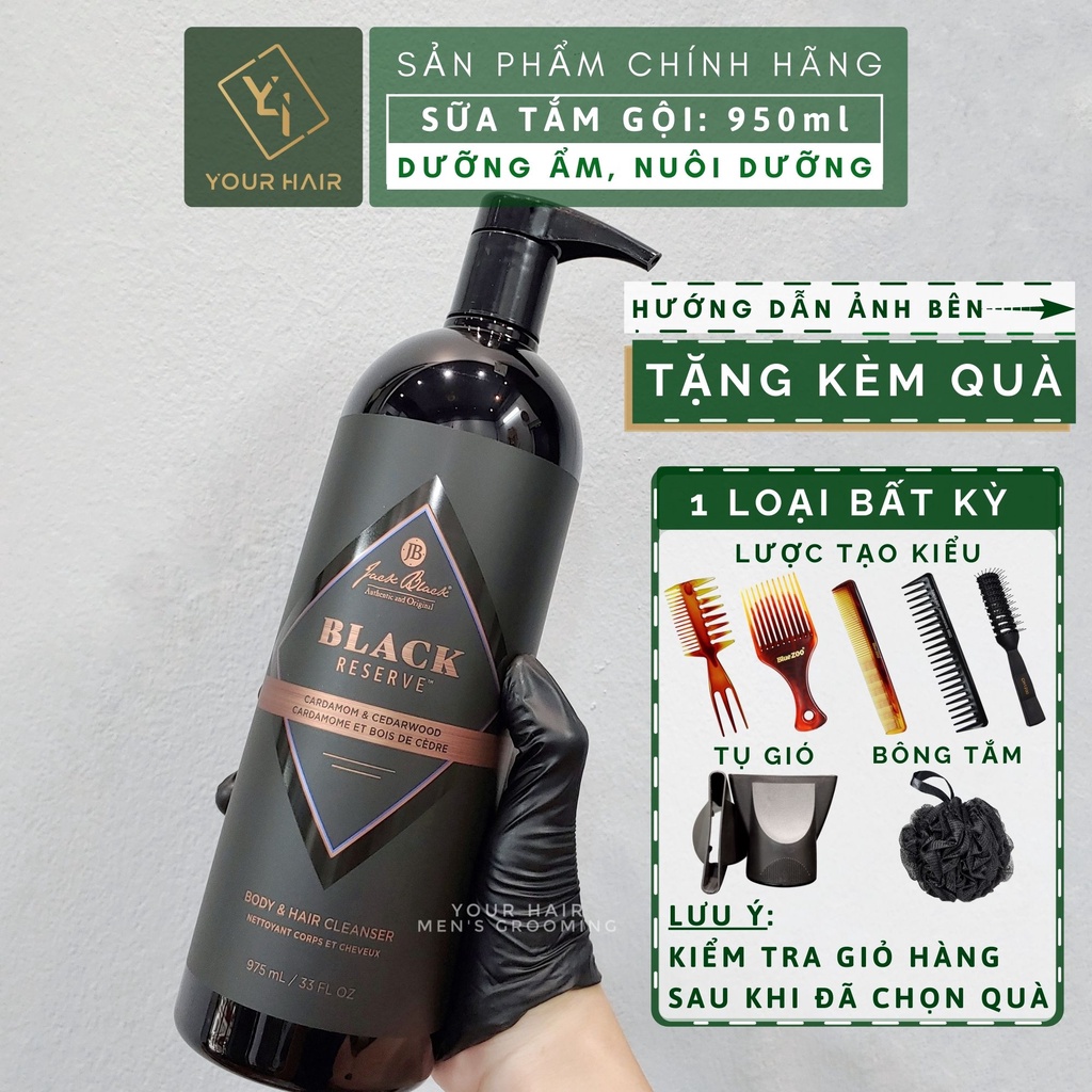 Sữa Tắm Gội Jack Black Reserve™ Body &amp; Hair Cleanser - 975ml