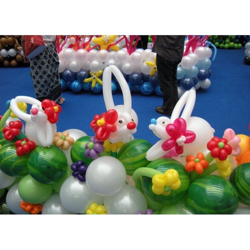 Set 20 Bong Bóng Cao Su Dài 30Cm Màu Sắc Ngẫu Nhiên