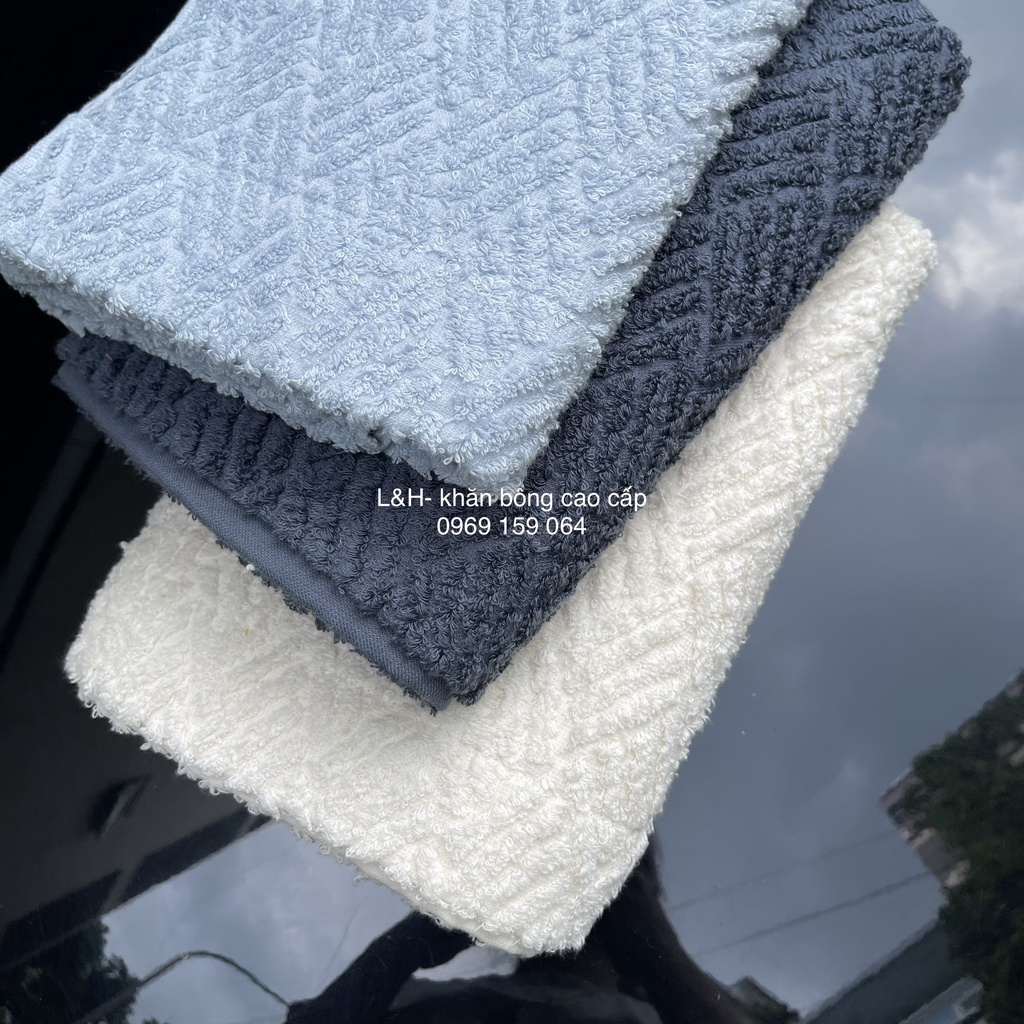 khăn tắm MJ dệt theo kiểu Jacquad xuất dư, Trám, 70x140cm
