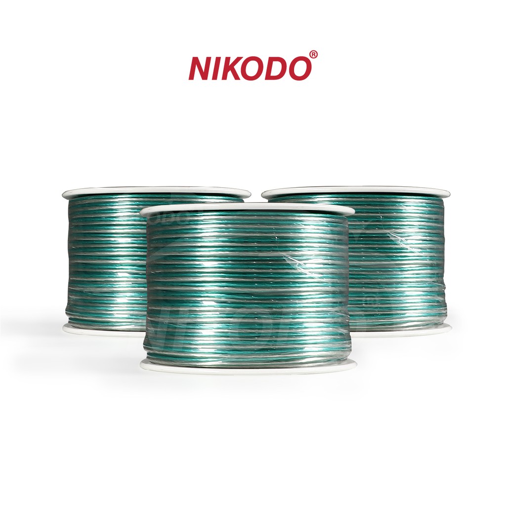 Dây truyền tín hiệu âm thanh Nikodo 30 tim, dây loa cao cấp chính hãng cuộn 100m, 100% lõi Đồng