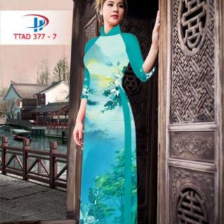 Bộ Vải áo dài in 3D