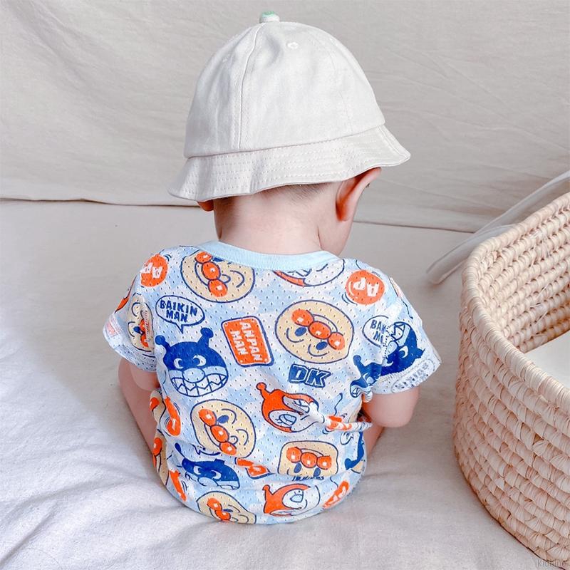 Jumpsuit Tay Ngắn Phong Cách Hàn Quốc Cho Bé