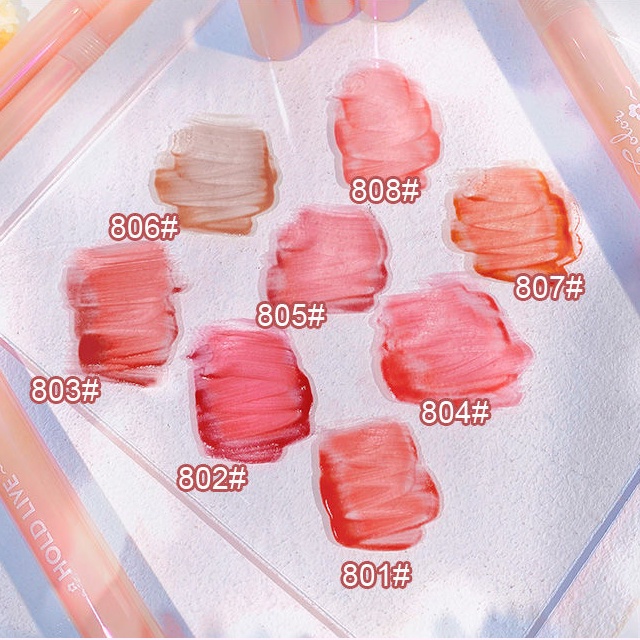 (Hàng mới về)  Son bóng trang điểm HOLD LIVE Little Pink Stick Water Mist Lip Glaze Sweet Flour Stick