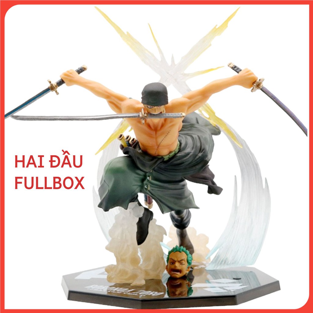 Mô hình Zoro battle ver 2 đầu 17cm TẶNG QUÀ Mô hình Zoro One Piece phiên bản chiến đấu siêu chất